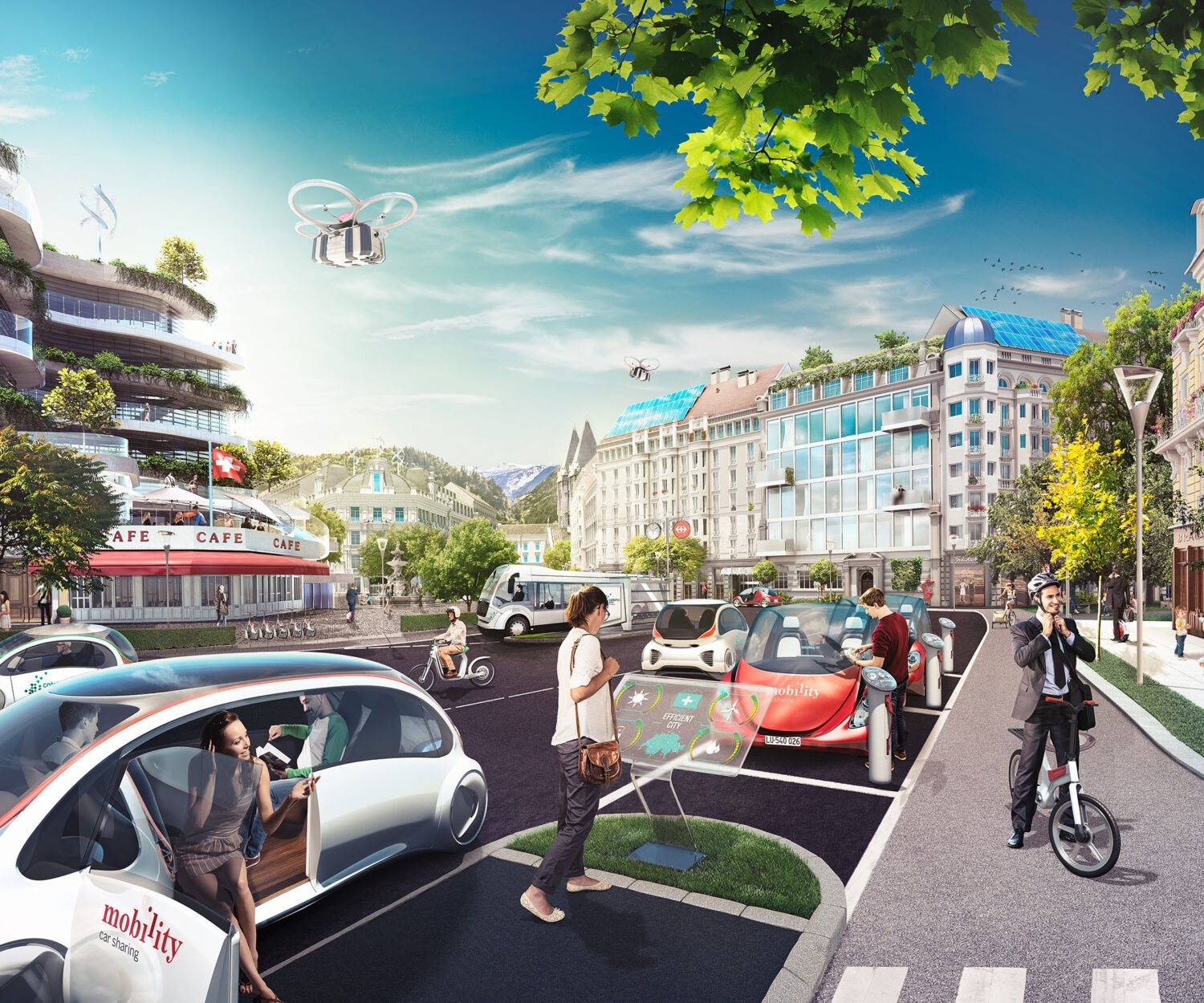 Mobility Carsharing City 2030 | Multi Awesome Studio