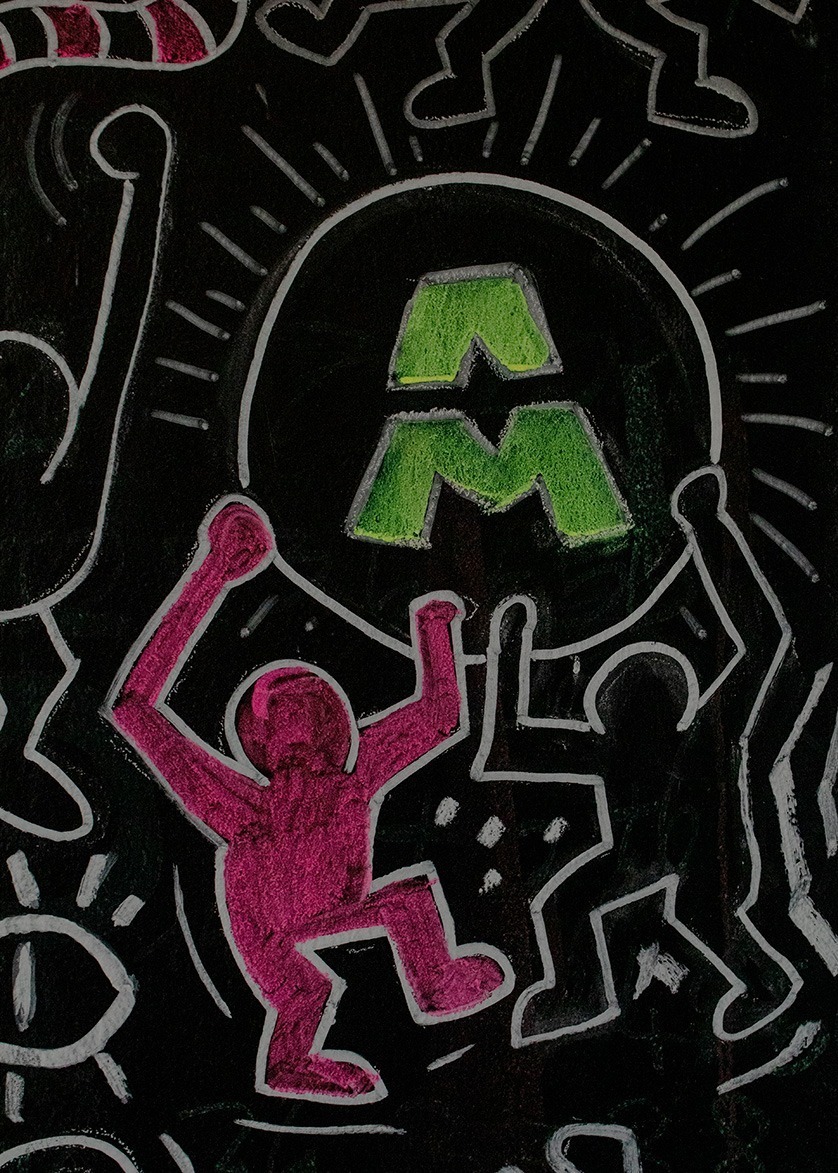 keith haring mural | Multi Awesome Studio