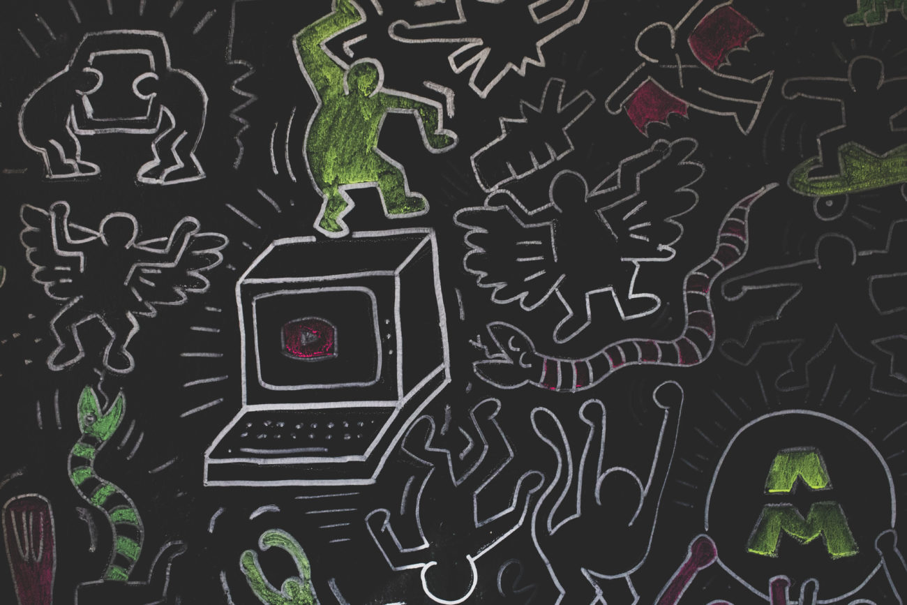 Keith Haring Mural - by MULTI AWESOME STUDIO