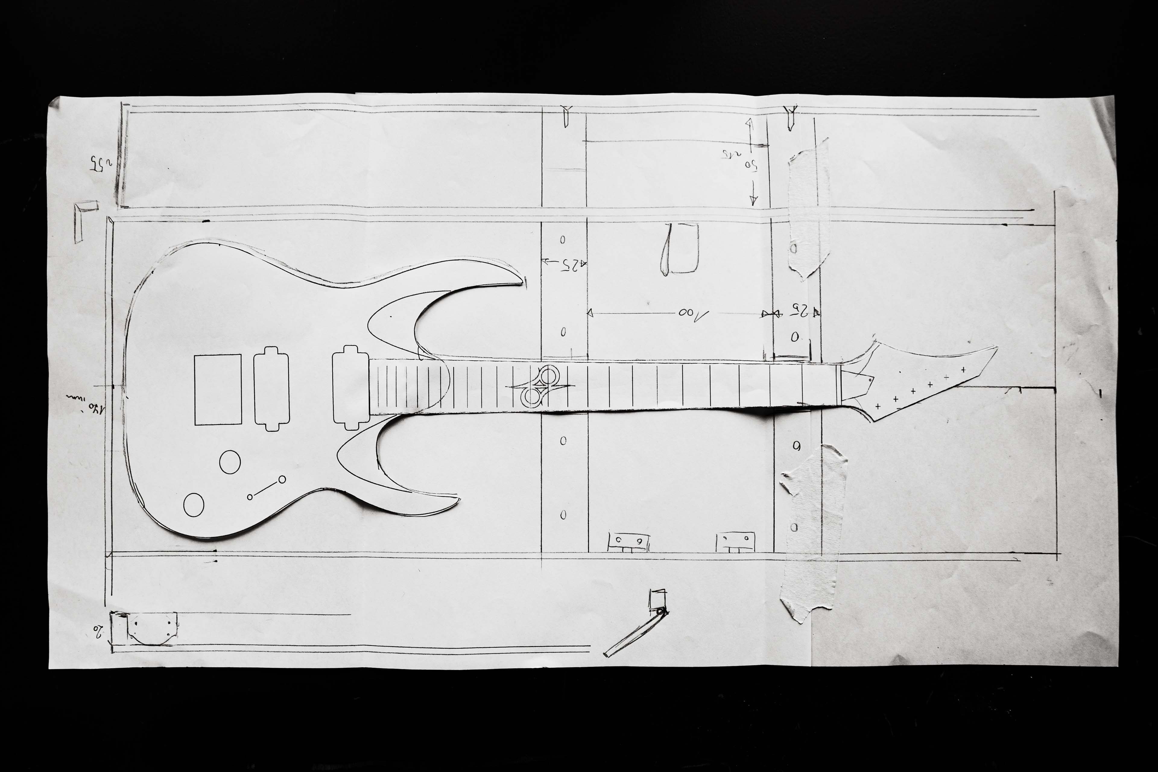 guitar case template | Multi Awesome Studio