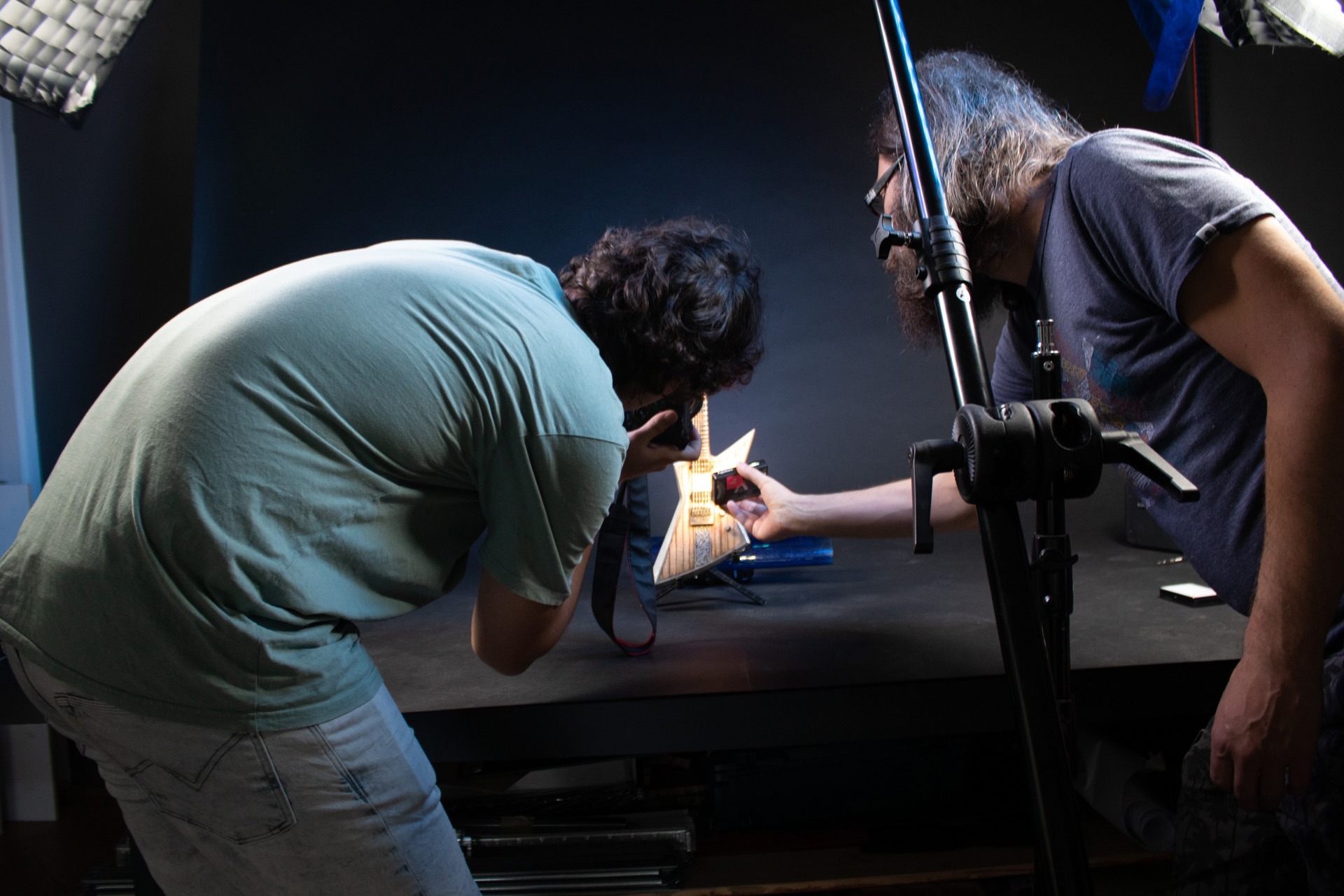 Liten viking tiny solar guitar photo shoot | Multi Awesome Studio