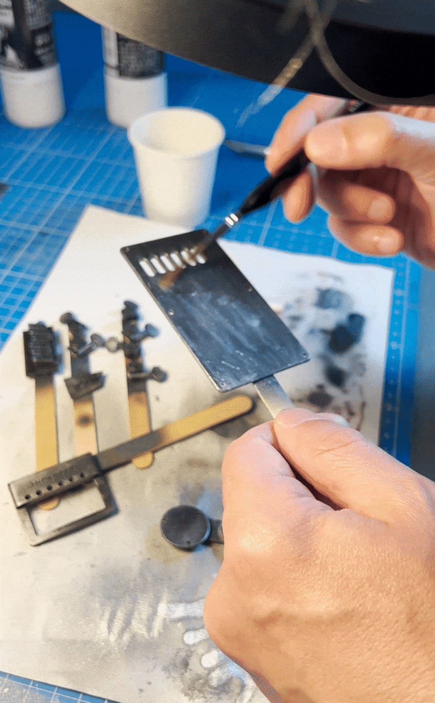 tiny solar guitar model making | Multi Awesome Studio